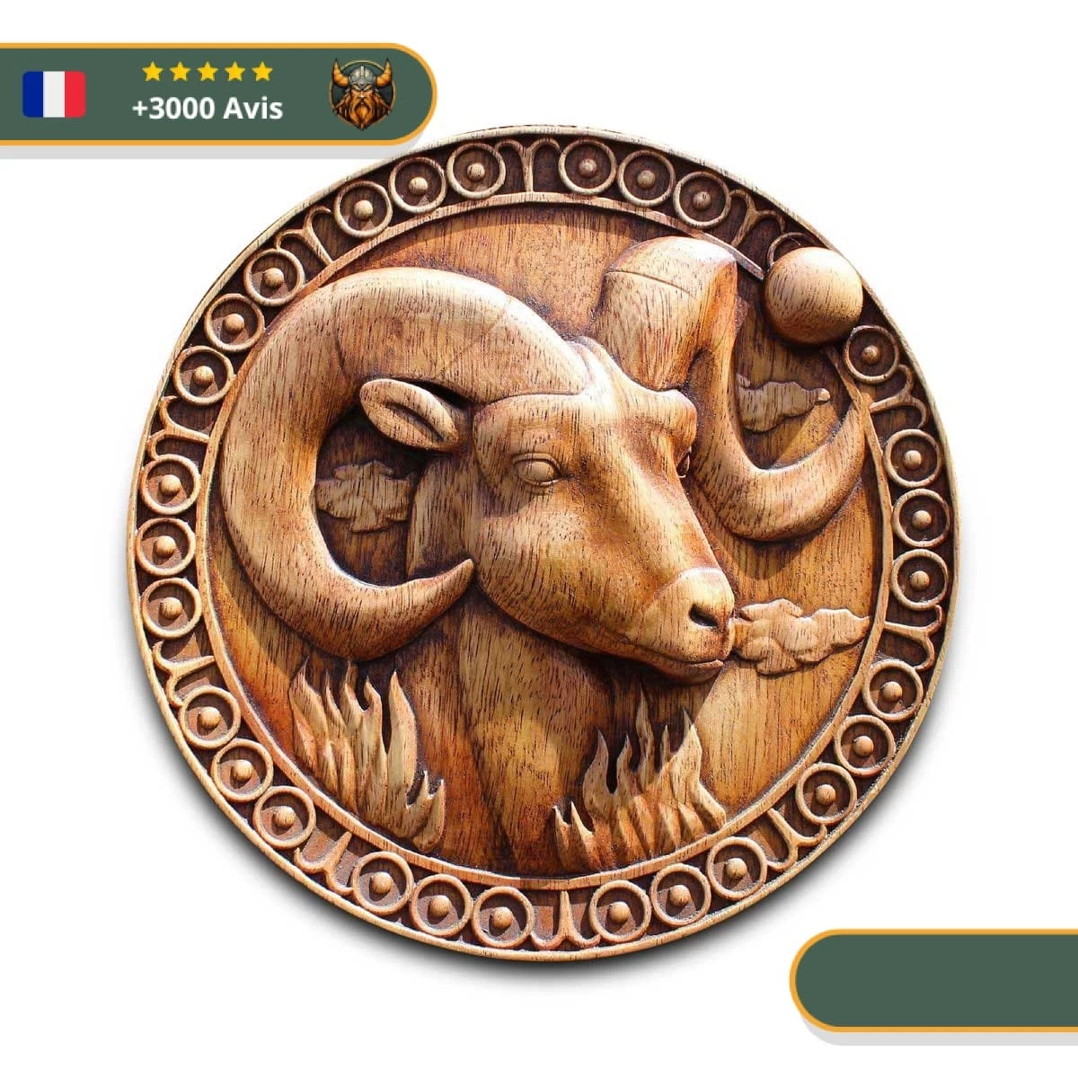 Art Mural Viking Bouc Tanngrisnir 1 Art Mural Viking Bouc Tanngrisnir