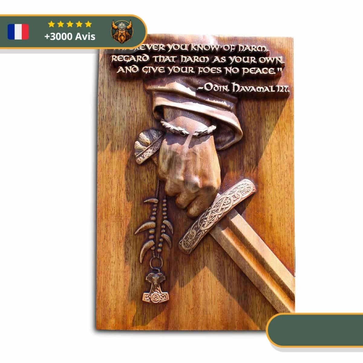 Art Mural Viking Combattant D'Odin 1 Art Mural Viking Combattant D'Odin