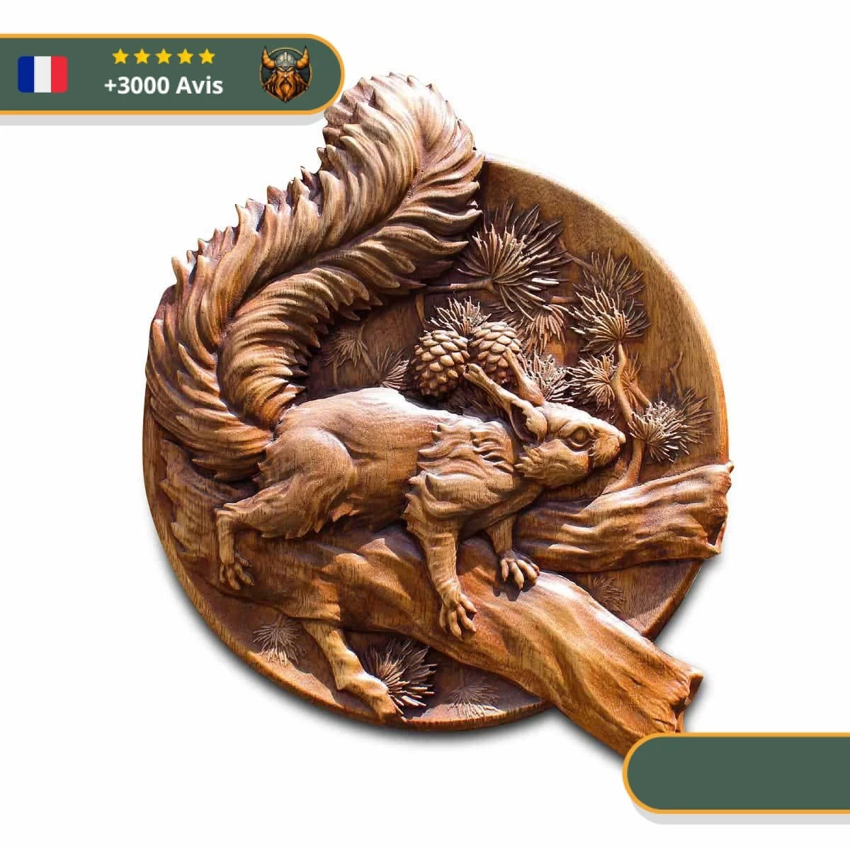 Art Mural Viking Écureuil Nordique