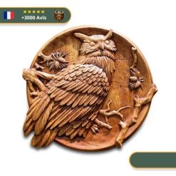 Art Mural Viking Hibou Grand Duc