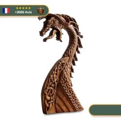Art Mural Viking Proue Du Dragon