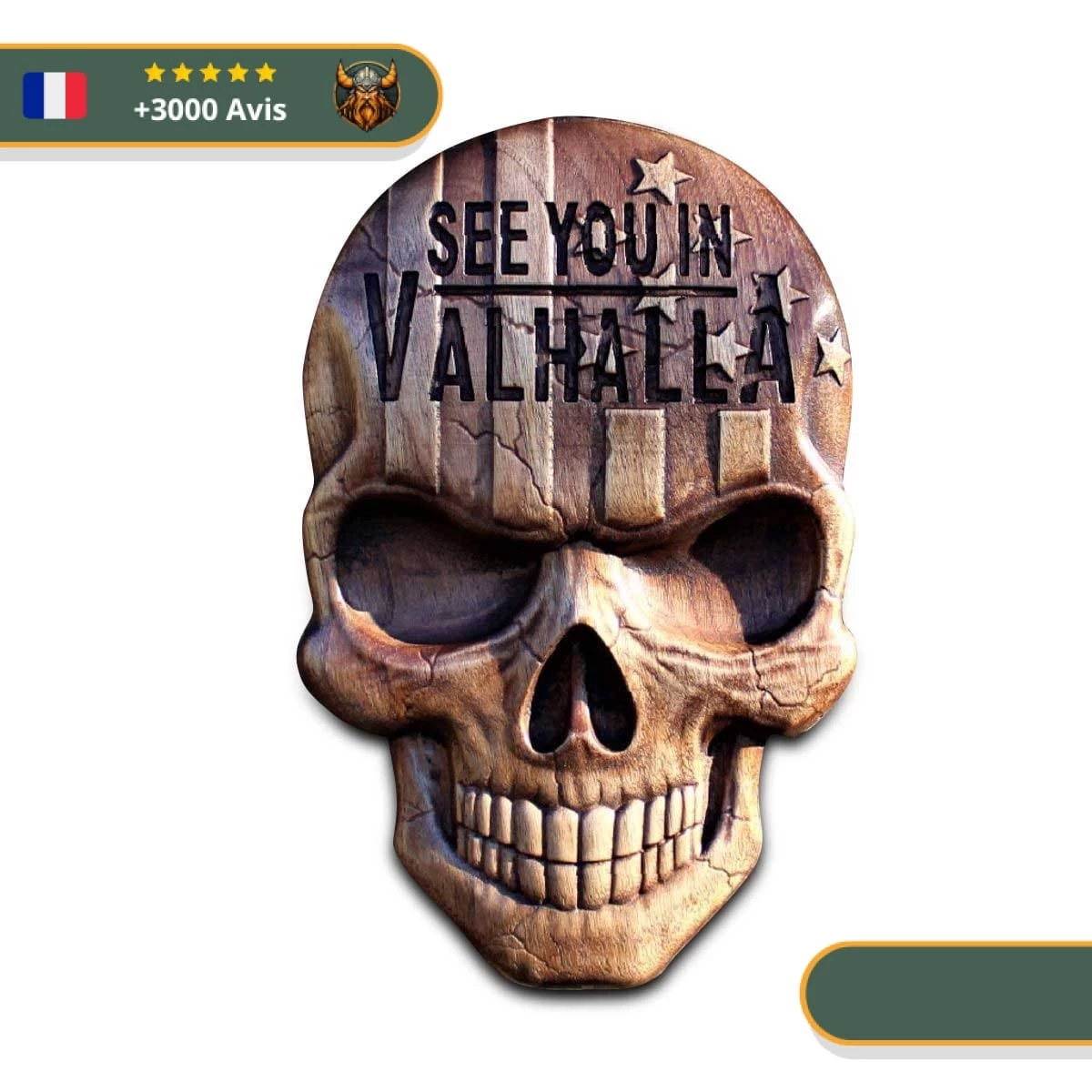 Art Mural Viking Tête De Mort Américaine Valhalla 1 Art Mural Viking Tête De Mort Américaine Valhalla