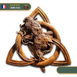 Art Mural Viking Triquetra Et Corbeaux