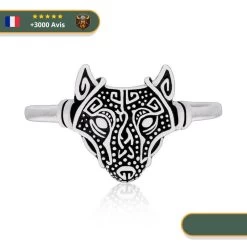 Bague Femme Loup Fenrir | Argent