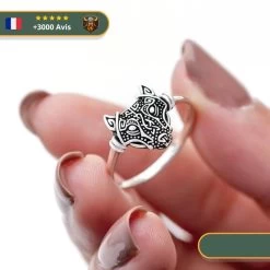 Bague Femme Loup Fenrir | Argent -Viking Soldes Magasin Bague Loup Fenrir Argent 925