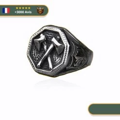 Chevalière Viking Guerrier | Argent