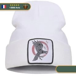 Bonnet Viking Corbeau -Viking Soldes Magasin Bonnet Viking Corbeau blanc