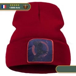 Bonnet Viking Corbeau -Viking Soldes Magasin Bonnet Viking Corbeau rouge