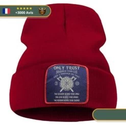Bonnet Viking Fraternité -Viking Soldes Magasin Bonnet Viking Fraternite wine red