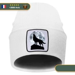 Bonnet Viking Loup Fenrir -Viking Soldes Magasin Bonnet Viking Loup Fenrir white