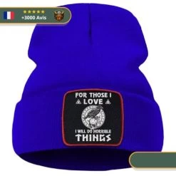 Bonnet Viking Règne De La Mort -Viking Soldes Magasin Bonnet Viking Regne de la Mort blue