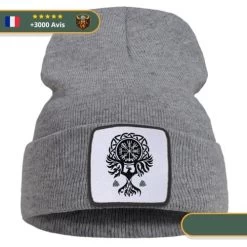 Bonnet Viking Vegvisir -Viking Soldes Magasin Bonnet Viking Vegvisir grey