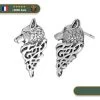 Boucles D'oreilles Loup Nordique | Argent