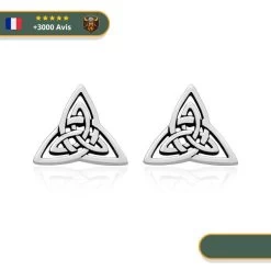 Boucles D'Oreilles Triquetra | Argent