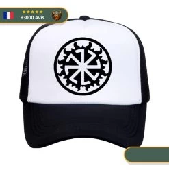 Casquette Scandinave | Noir Et Blanc