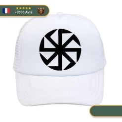 Casquette Croix Celtique | Blanc Et Noir
