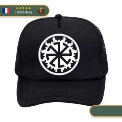 Casquette Croix Celtique | Noir Et Blanc