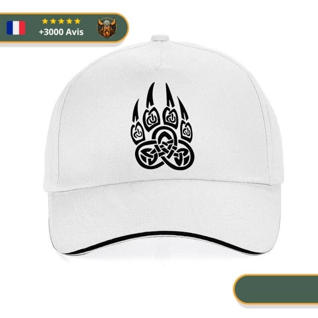 Casquette Viking Griffe | Noir Et Blanc 1 Casquette Viking Griffe | Noir Et Blanc