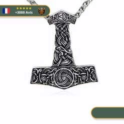 Collier Mjolnir Scandinave | Argent