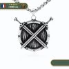 Pendentif Bouclier Viking | Argent