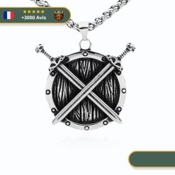 Pendentif Bouclier Viking | Argent
