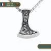 Collier Aigle Valknut | Argent