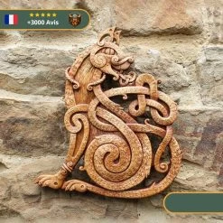 Art Mural Viking Chat Nordique -Viking Soldes Magasin Decoration Murale Chat