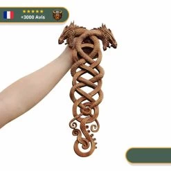 Art Mural Viking Dragons Entrelacés