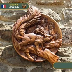 Viking Soldes Magasin -Viking Soldes Magasin Decoration Murale Ecureuil Nordique