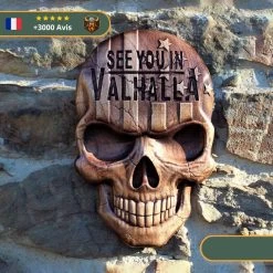 Art Mural Viking Tête De Mort Américaine Valhalla 4 Art Mural Viking Tête De Mort Américaine Valhalla -Viking Soldes Magasin Decoration murale Tete de Mort Americaine Valhalla