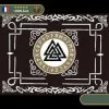 Drapeau Viking Valknut | Noir Et Blanc