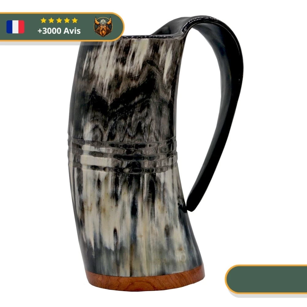 Chope à Boire Viking En Corne De Bœuf 1 Chope à Boire Viking En Corne De Bœuf
