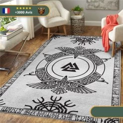 Tapis Valknut | Noir Et Blanc -Viking Soldes Magasin H3436648919ea4b30be6dbcfbb2340f705