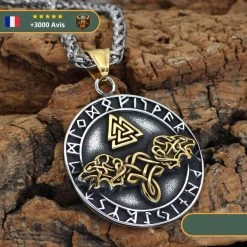 Collier Olaf Valknut | Argent -Viking Soldes Magasin H61fc3289a0704e139707a441b1ad7f75N
