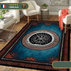 Tapis Boussole Serpent | Bleu Et Rouge -Viking Soldes Magasin H6811594c29f9471383938612958b96f8B