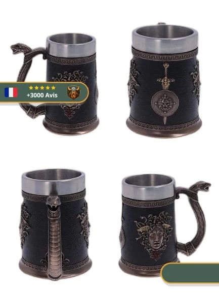 Mug Jörmungand | Marron 4 Mug Jörmungand | Marron – Image 4