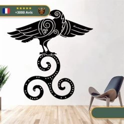 Stickers Oiseau Runes | Noir Et Blanc -Viking Soldes Magasin H7e047c95e89b451b8c5978bf0471be4fN