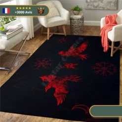 Tapis Mythologie Viking | Noir Et Rouge -Viking Soldes Magasin H816a33c28a7b4f4db99e90ae1d9c1b8bN