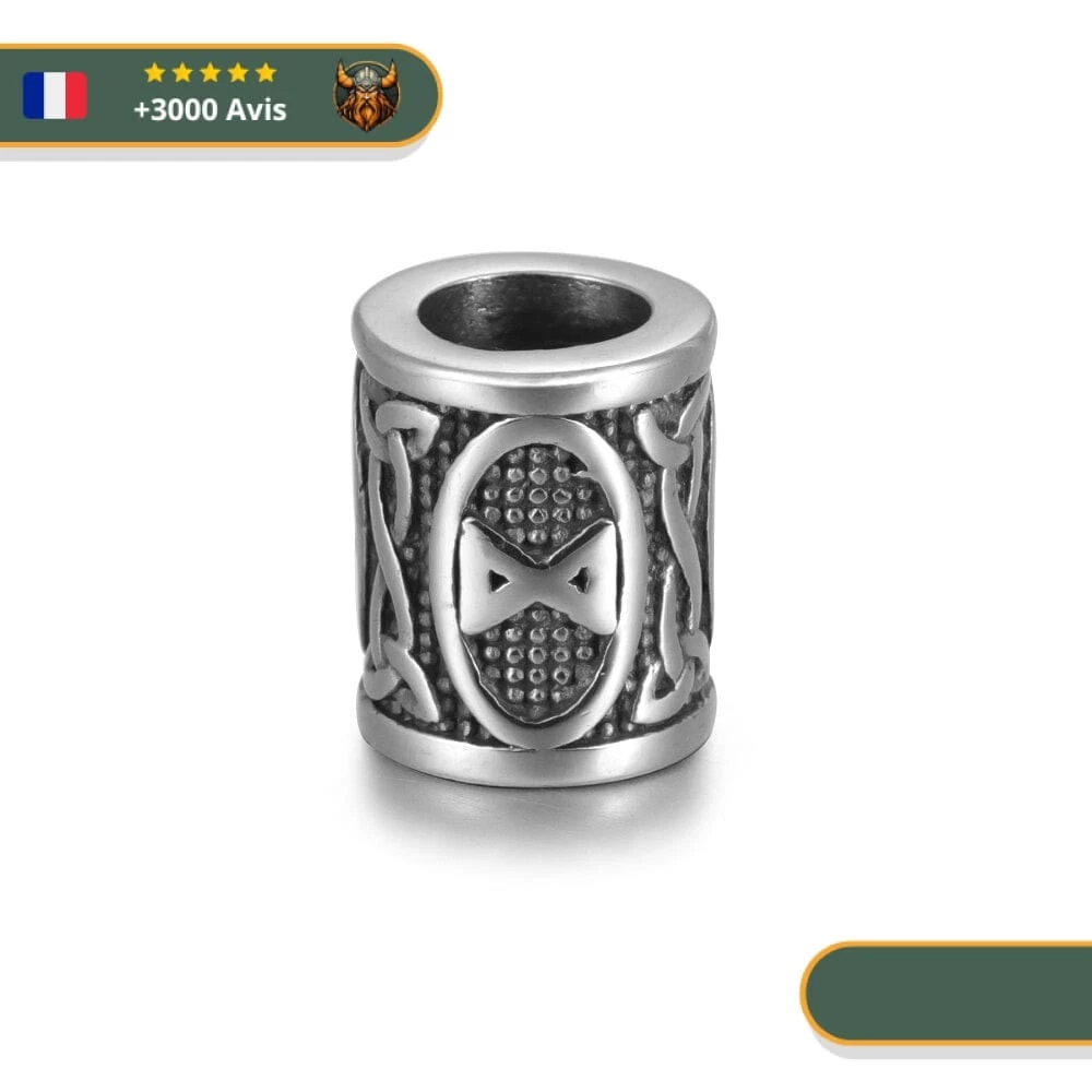 Perle En Acier Rune Dagaz 1 Perle En Acier Rune Dagaz