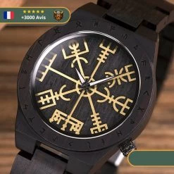 Montre Viking Bois | Marron Foncé -Viking Soldes Magasin H90963d8d6a8041a29a487cb6a792f904E