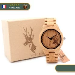 Montre Tête De Cerf Bois | Marron Foncé -Viking Soldes Magasin H997e864158e04bf5964847af6e9f0174V 600px