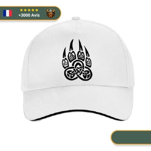 Casquette Viking Griffe | Noir Et Blanc 2 Casquette Viking Griffe | Noir Et Blanc – Image 2