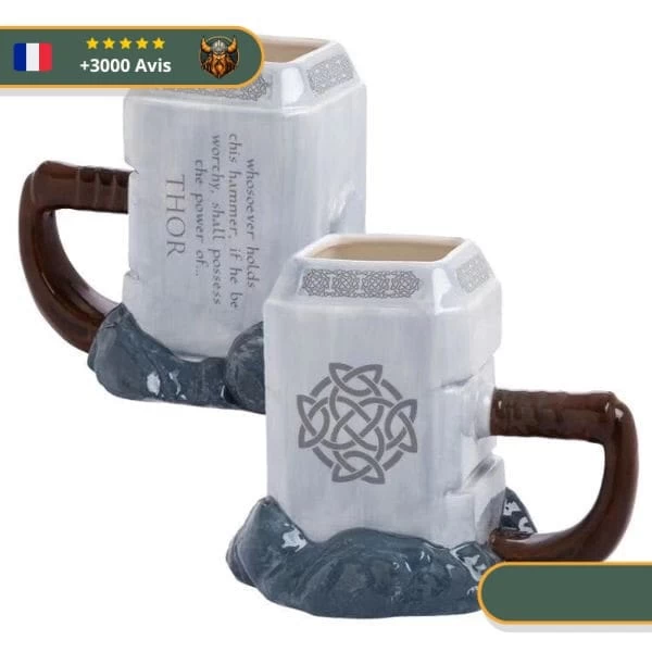 Tasse Marteau De Thor | Blanc 2 Tasse Marteau De Thor | Blanc – Image 2