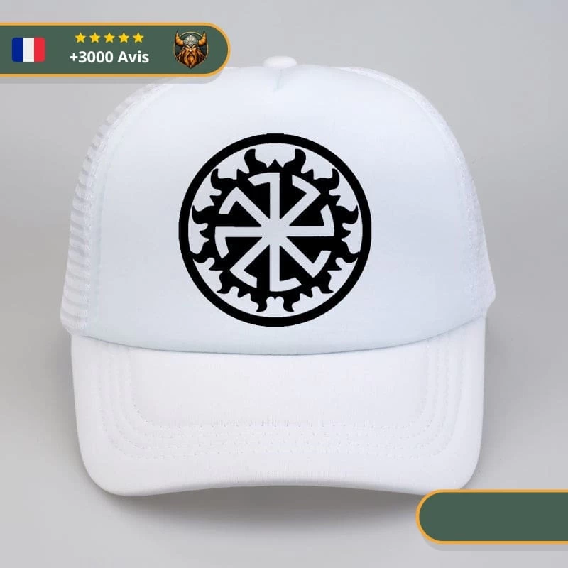 Casquette Scandinave | Blanc Et Noir 3 Casquette Scandinave | Blanc Et Noir – Image 3