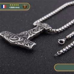 Collier Mjolnir Scandinave | Argent -Viking Soldes Magasin HTB1Ol5jS7voK1RjSZFDq6xY3pXax