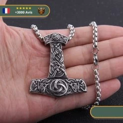 Collier Mjolnir Scandinave | Argent -Viking Soldes Magasin HTB1RO9hS9zqK1RjSZFjq6zlCFXaK