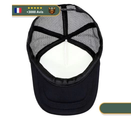 Casquette Boussole Nordique | Noir Et Blanc 2 Casquette Boussole Nordique | Noir Et Blanc – Image 2