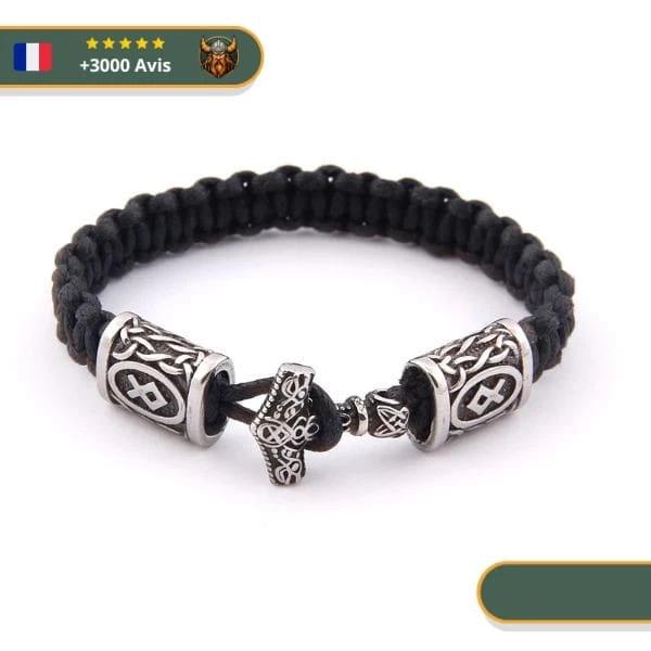 Bracelet Viking Islandais Thor | Argent 2 Bracelet Viking Islandais Thor | Argent – Image 2