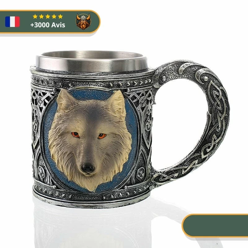 Mug Royal Tête De Loup | Bleu 2 Mug Royal Tête De Loup | Bleu – Image 2