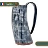 Grande Chope De Bière En Corne De Boeuf